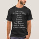 Camiseta Os 7 pecados mortais REAIS - obscuridade - (Frente)