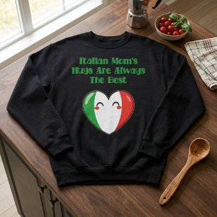 Camiseta Os Abraços Da Mamãe Italiana São Sempre O Melhor A