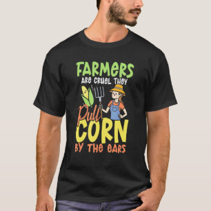 Camiseta Os Agricultores São Cruéis E Puxam Milho Pelas Ore
