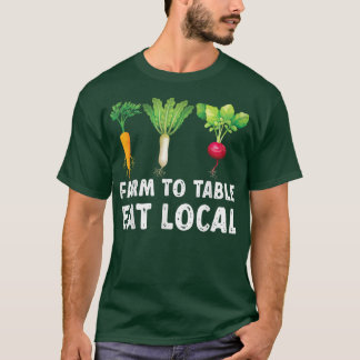 Camiseta Os Agricultores Têm Fazenda Para Mesa No Mercado L