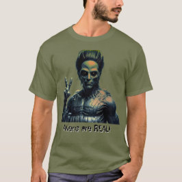 Camiseta Os alienígenas são REAIS!