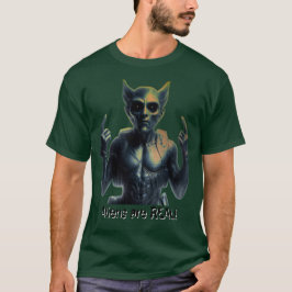 Camiseta Os alienígenas são REAIS!