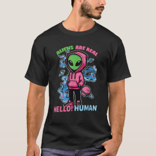 Camiseta Os Alienígenas São Realmente Engraçados Dizeres de