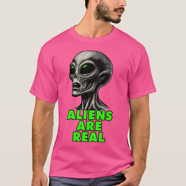 Camiseta Os aliens são reais (Frente)