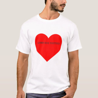 Camiseta Os amantes Andam Juntos Com O Presente Da Placa Va