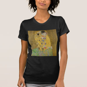 Camiseta Os amantes beijando o abraço de Gustav Klimt