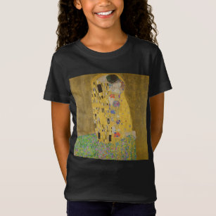 Camiseta Os amantes beijando o abraço de Gustav Klimt