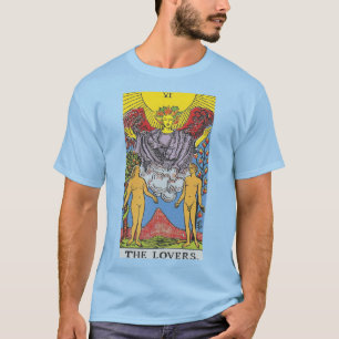 Camiseta Os Amantes Tarot Card Começam A Ler