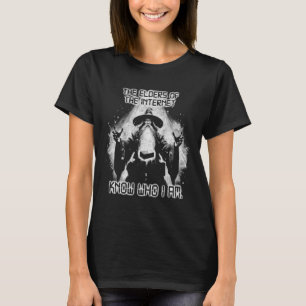 Camiseta Os Anciãos Da Internet Sabem Quem Eu Sou