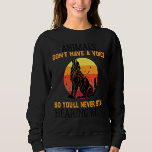 Camiseta Os Animais não têm voz, então você nunca vai detê-