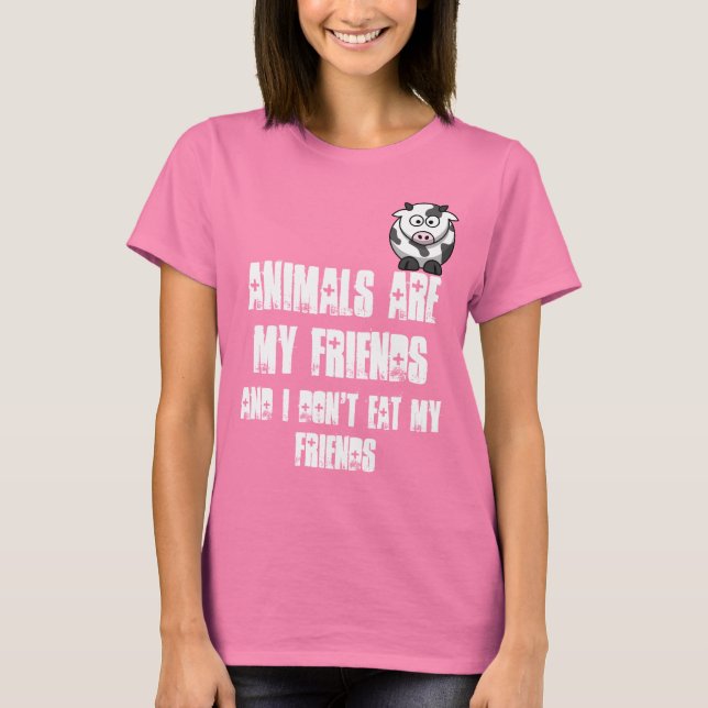 Camiseta Os Animais São Meus Amigos (Frente)