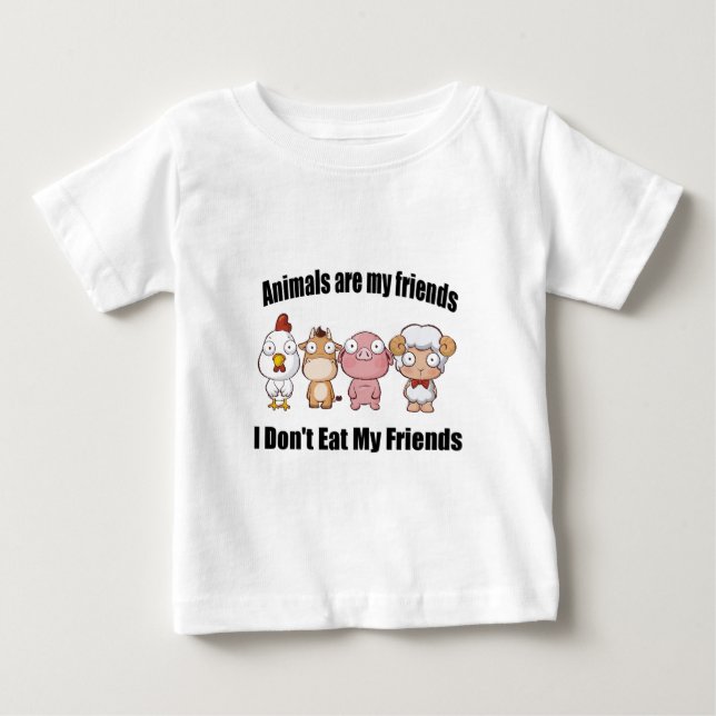 Camiseta Os animais são meus amigos (Frente)