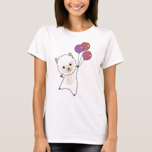 Camiseta Os Animais Vermelhos Voam Com Balões