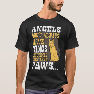 Camiseta Os Anjos german shepherd Não Têm Asas Que Têm P