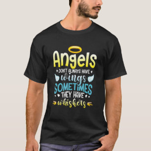 Camiseta Os anjos nem sempre têm asas às vezes