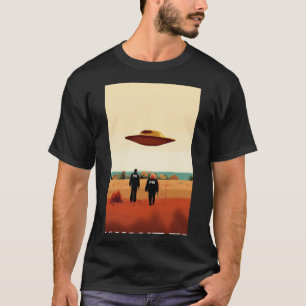 Camiseta Os arquivos X que eu quero acreditar na poster do 