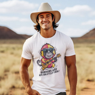Camiseta Os babuínos são macacos legal!