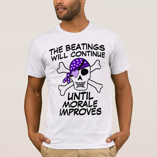 CAMISETA OS BEATINGS CONTINUARÃO ATÉ MELHORAR MORAL (Frente)