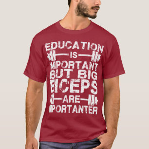 Camiseta Os bíceps grandes são Importanter do que a camis