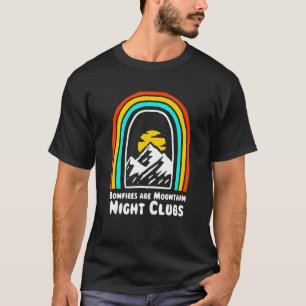 Camiseta Os Bicos São Pistas Noturnas Montanhosas Acampando