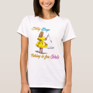 Camiseta Os bobos que pescam são para meninas