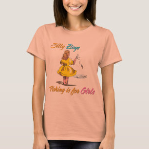 Camiseta Os bobos que pescam são para meninas