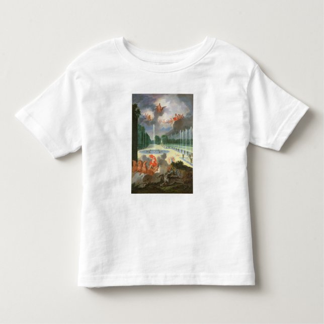 Camiseta Os bosques de Versalhes. Ideia da piscina do (Frente)