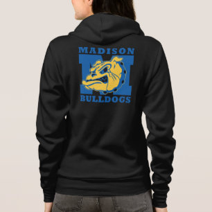 Camiseta Os buldogues do Madison das mulheres fecham o
