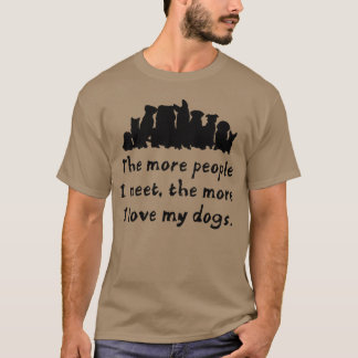 Camiseta Os cães adoram os amigos familiares