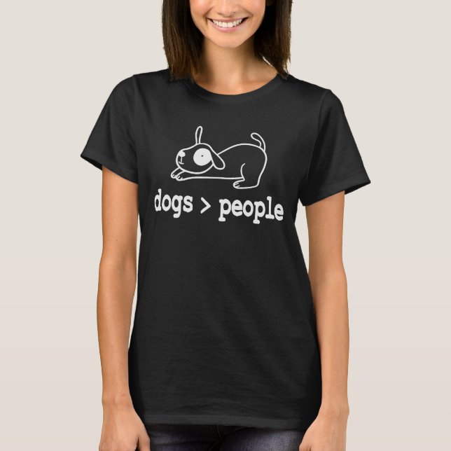 Camiseta Os cães amam animais mais do que Pessoas (Frente)