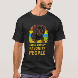 Camiseta Os Cães Dachshund São Minhas Pessoas Favoritas