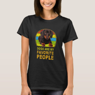 Camiseta Os Cães Dachshund São Minhas Pessoas Favoritas