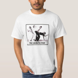 Camiseta Os cães de riso na praia do cachorro quente