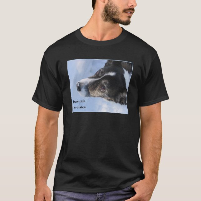 Camiseta Os cães escutam, Vol. II (Frente)