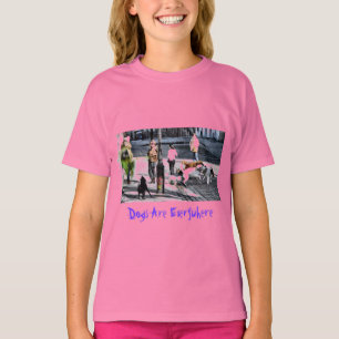 Camiseta Os cães estão em toda parte - Paris