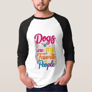 Camiseta Os Cães São As Minhas Pessoas Favoritas