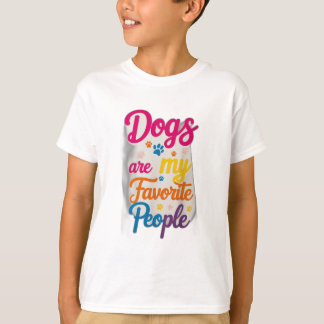 Camiseta Os Cães São As Minhas Pessoas Favoritas