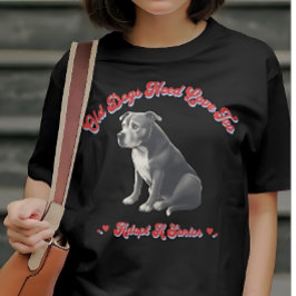 Camiseta Os Cães Velhos Precisam De Amor Para Adotar Um Mai