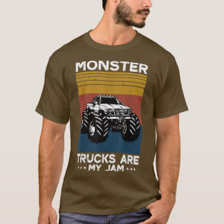 Camiseta Os Caminhões Monstros Do Retro Monstro Vintage Mon