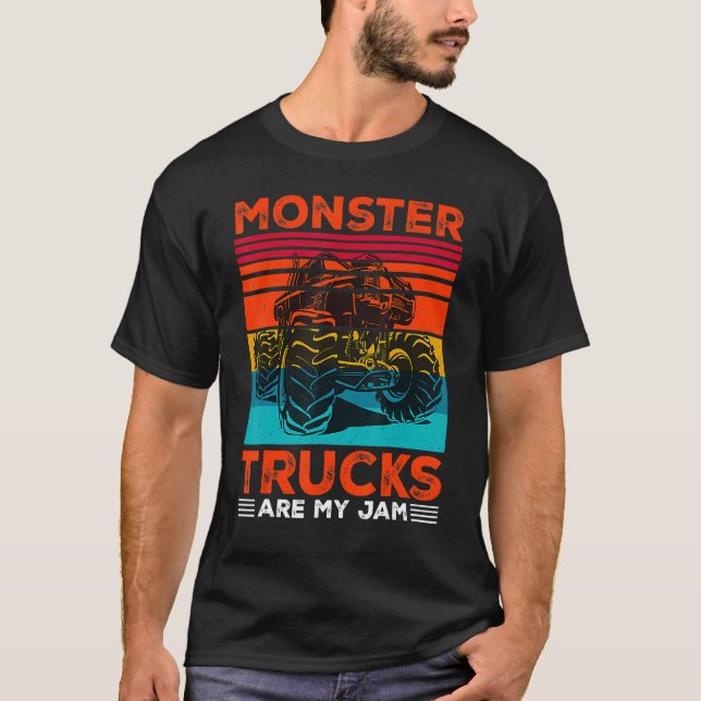 Camiseta Os Caminhões Monstros São O Meu Ihout De Motor De  (Frente)