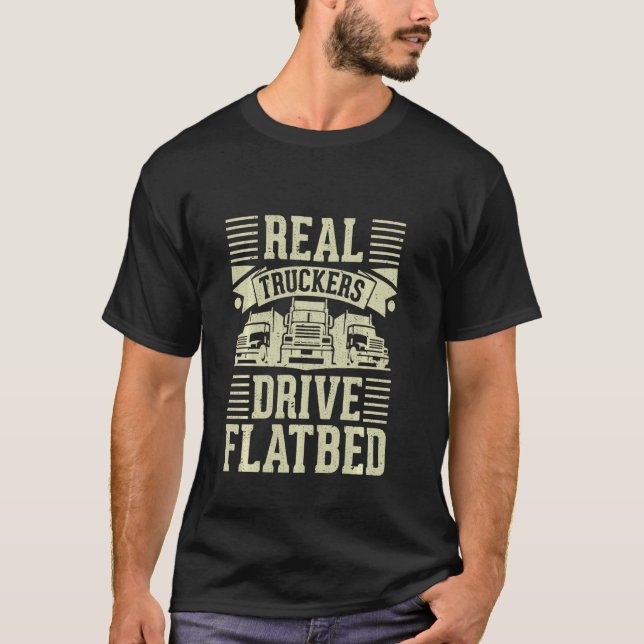 Camiseta Os Caminhoneiros De Verdade Flataram O Melhor Moto (Frente)