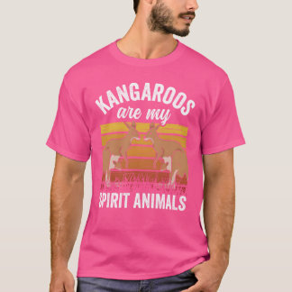 Camiseta Os cangurus são meus animais espirituais Canguru A