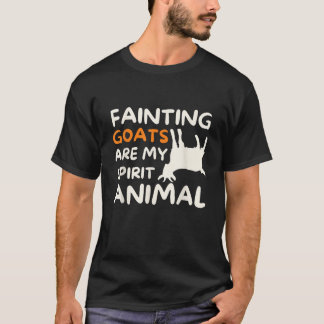 Camiseta Os Caprinos De Desmaios São O Meu Espírito Animal 
