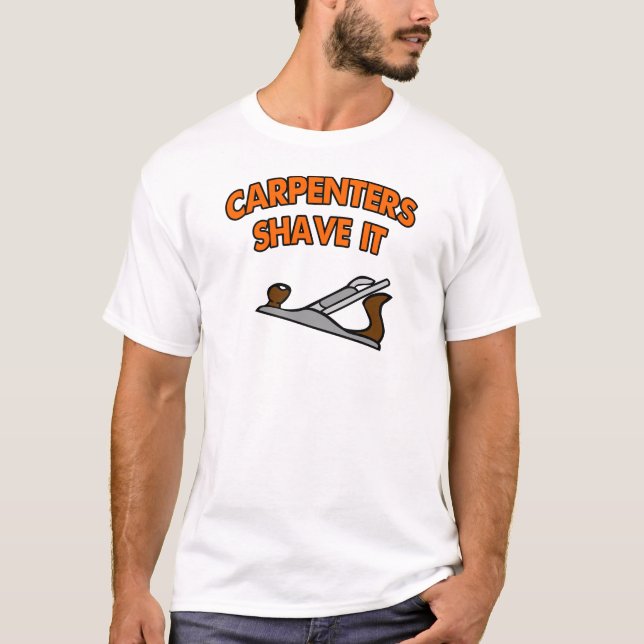 Camiseta Os carpinteiros barbeiam-no (Frente)