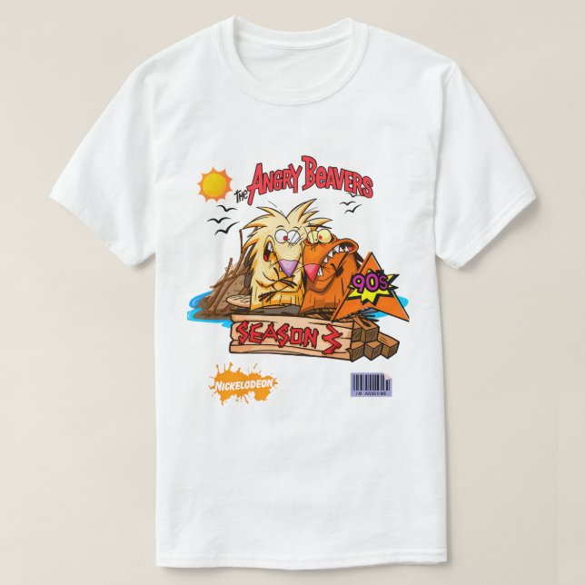 Camiseta Os Castores Furiosos – Norbert & Daggett Desenho d (Frente do Design)