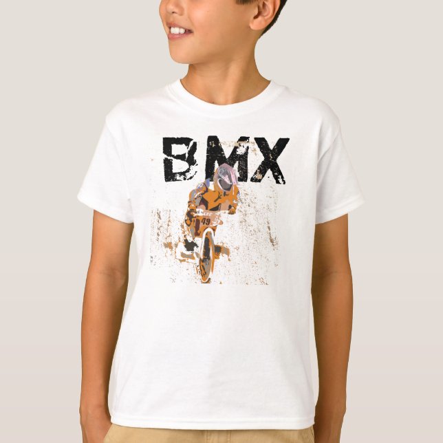 Camiseta Os cavaleiros aprontam, olham a porta… BMX (Frente)