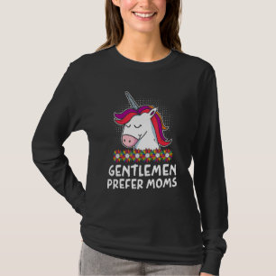 Camiseta Os cavalheiros preferem as mães Marido e Mulher Cô