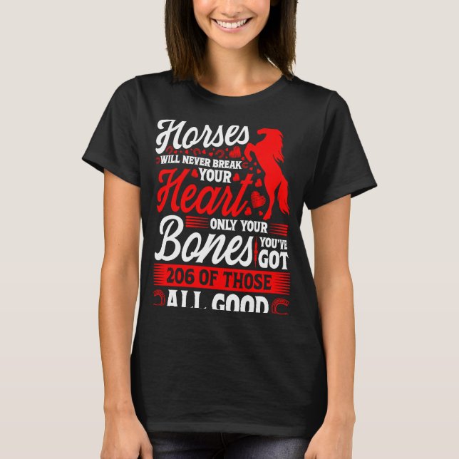 Camiseta Os Cavalos Nunca Quebrarão O Coração 2 (Frente)
