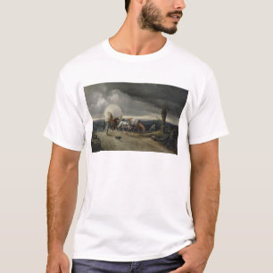Camiseta Os cavalos que tiram carros levantam um monte,