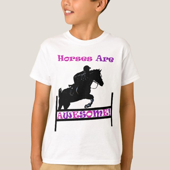 Camiseta Os cavalos são impressionantes (Frente)